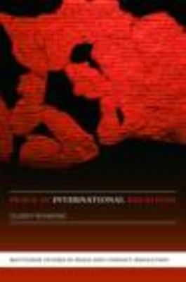 Peace in International Relations A New Agenda  2008 9780415394208 Front Cover