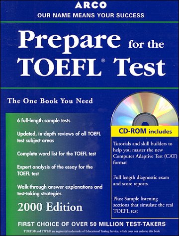 TOEFL - Test of English as a Foreign Language Everything You Need to Score High on the TOEFL 2nd 1999 9780028632209 Front Cover
