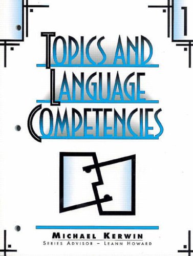 Topics and Language Competencies Literacy Plus  1996 9780134603209 Front Cover