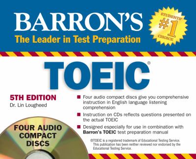 Barron's TOEIC Audio CD Pack  5th 2010 (Revised) 9781438070209 Front Cover