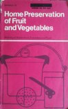 Home Preservation of Fruit and Vegetables  12th 1968 9780112403210 Front Cover