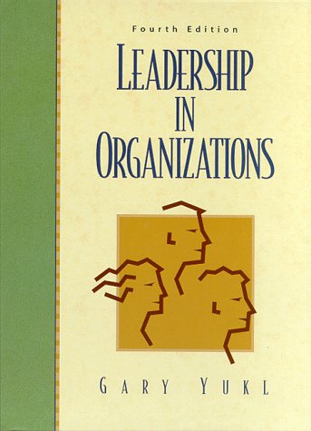 Leadership in Organizations  4th 1998 9780138975210 Front Cover