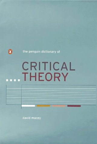 Penguin Dictionary of Critical Theory   2000 9780140293210 Front Cover