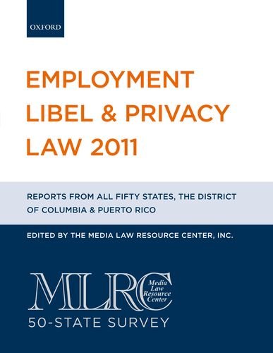 Employment Libel and Privacy Law 2011   2011 9780199828210 Front Cover