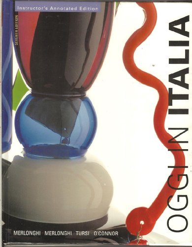 Oggi in Italia : A First Course in Italian 7th 2002 9780618112210 Front Cover