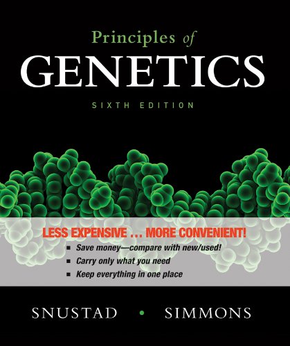 Principles of Genetics  6th 2012 9781118129210 Front Cover