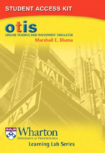 Otis Online Trading and Investment Simulator Student Access Kit  2004 9780321213211 Front Cover