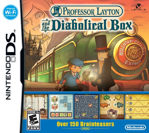 Professor Layton and the Diabolical Box Nintendo DS artwork