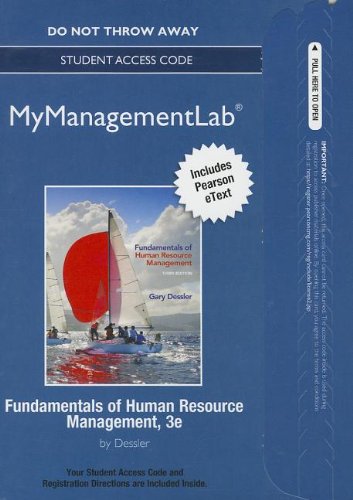 Fundamentals of Human Resource Management  3rd 2014 9780133020212 Front Cover
