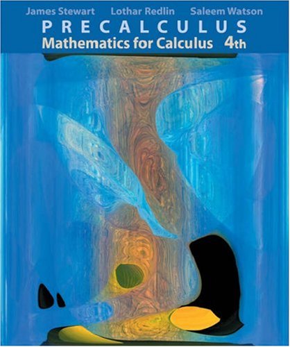 Precalculus Mathematics for Calculus 4th 2002 9780534434212 Front Cover