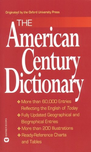 American Century Dictionary  Reprint  9780446601214 Front Cover