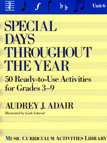 Special Days Throughout the Year 50 Ready-To-Use Activities for Grades 3-9  1987 9780138264215 Front Cover