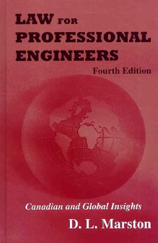 LAW F/PROFESSIONAL ENGINEERS > 4th 2008 9780070985216 Front Cover