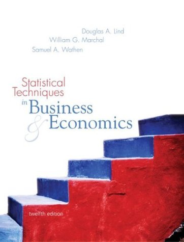 Statistical Techniques in Business and Economics with Student CD-ROM Mandatory Package  12th 2005 (Revised) 9780072971217 Front Cover