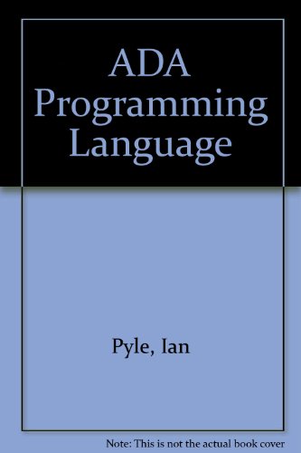 ADA Programming Language  1981 9780130039217 Front Cover