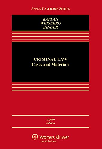 Criminal Law: Cases and Materials  2016 9781454868217 Front Cover