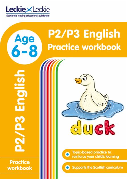P2/P3 English Practice Workbook N/A 9780008250218 Front Cover