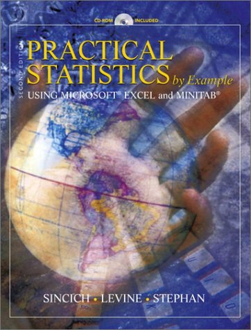 Practical Statistics by Example Using Microsoft Excel and Minitab  2nd 2002 9780130415219 Front Cover