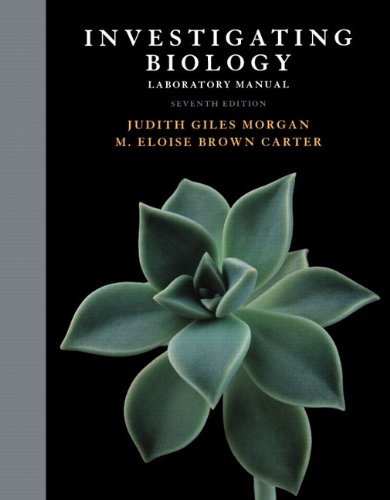 Investigating Biology Lab Manual  7th 2011 9780321668219 Front Cover