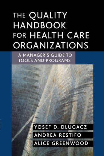 Quality Handbook for Health Care Organizations A Manager's Guide to Tools and Programs  2004 9780787969219 Front Cover