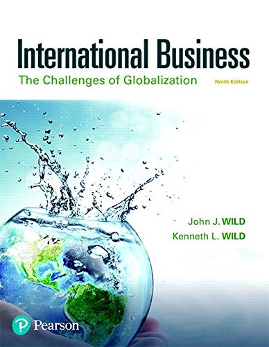 International Business The Challenges of Globalization 9th 2019 9780134729220 Front Cover