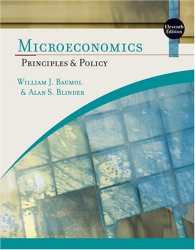 Microeconomics Principles and Policy 11th 2009 9780324586220 Front Cover