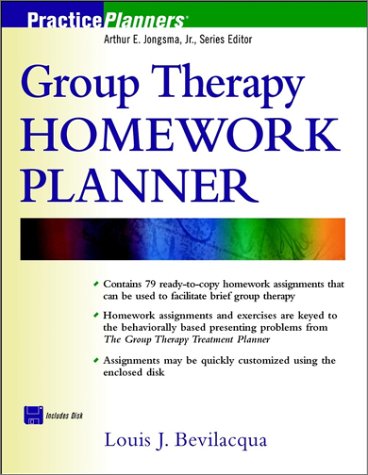 Group Therapy Homework Planner   2002 9780471418221 Front Cover