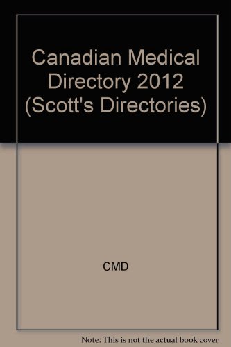 Canadian Medical Directory 2012  58th 2012 9781552572221 Front Cover