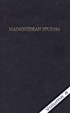 Maimonidean Studies N/A 9780881256222 Front Cover