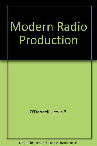 Modern Radio Production  2nd 9780534116224 Front Cover