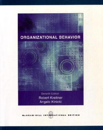 Organizational Behavior N/A 9780071108225 Front Cover