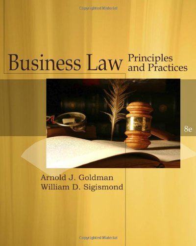Business Law  8th 2011 9781439079225 Front Cover