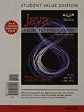 Java How to Program, Early Objects  10th 2015 (Student Manual, Study Guide, etc.) 9780133813227 Front Cover