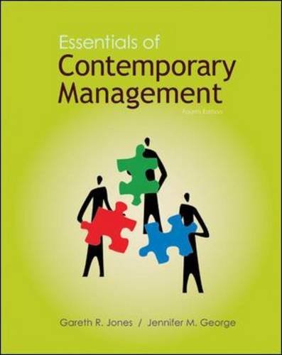 Essentials of Contemporary Management 4th 2011 9780078137228 Front Cover