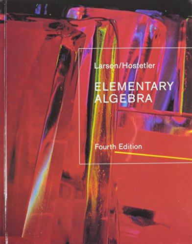 Elementary Algebra  4th 2005 (Student Manual, Study Guide, etc.) 9780618508228 Front Cover