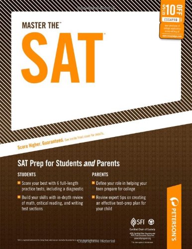 Master the SAT SAT Prep for Students and Parents 10th 9780768928228 Front Cover