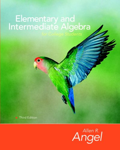 Elementary and Intermediate Algebra for College Students  3rd 2008 9780132337229 Front Cover