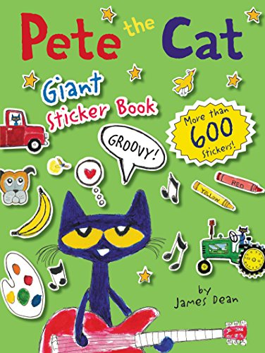 Pete the Cat Giant Sticker Book  N/A 9780062304230 Front Cover