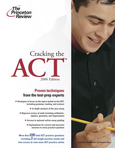 Cracking the ACT N/A 9780375765230 Front Cover