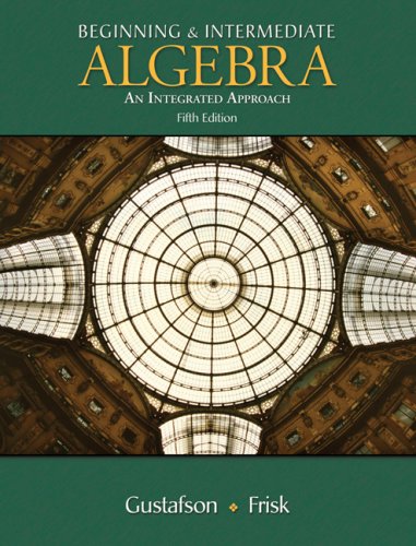 Beginning and Intermediate Algebra An Integrated Approach 5th 2008 (Revised) 9780495386230 Front Cover