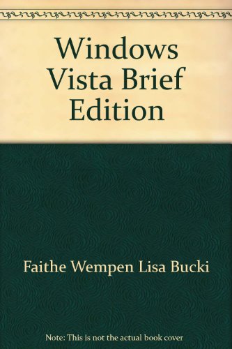 Windows Vista  2008 (Brief Edition) 9780763829230 Front Cover
