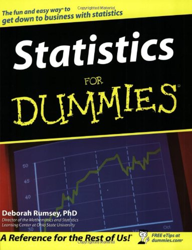 Statistics for Dummiesï¿½   2003 9780764554230 Front Cover