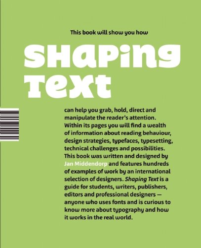 Shaping Text Type, Typography and the Reader  2014 9789063692230 Front Cover