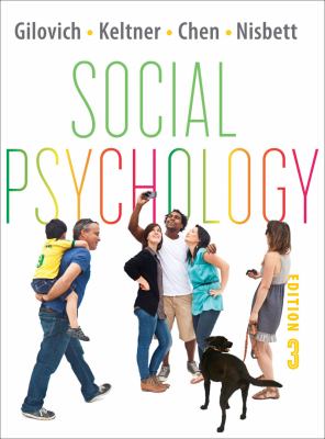Social Psychology  3rd 2013 9780393913231 Front Cover