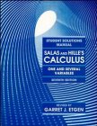 Calculus One and Several Variables Student Solutions Manual 7th 1995 9780471587231 Front Cover