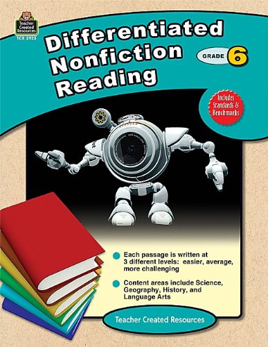 Differentiated Nonfiction Reading, Grade 6  N/A 9781420629231 Front Cover