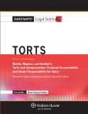 Torts Keyed to Courses Using Dobbs, Hayden, and Bublick's Torts and Compensation - Personal Accounatbility and Social Responsibility for Injury Student Manual, Study Guide, etc.  9781454839231 Front Cover