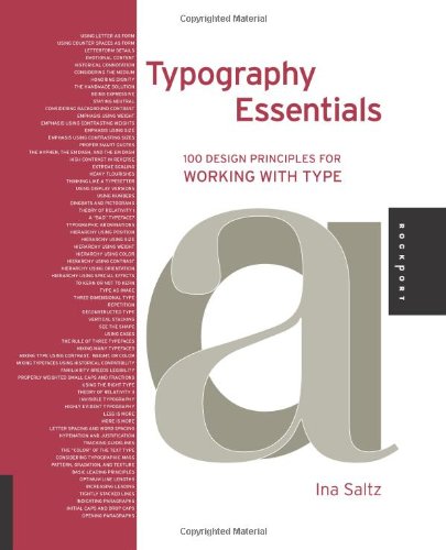 Typography Essentials 100 Design Principles for Working with Type  2009 9781592535231 Front Cover