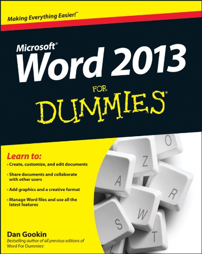 Word 2013 for Dummies:   2013 9781118491232 Front Cover