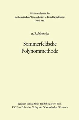 Sommerfeldsche Polynommethode   1972 9783642652233 Front Cover